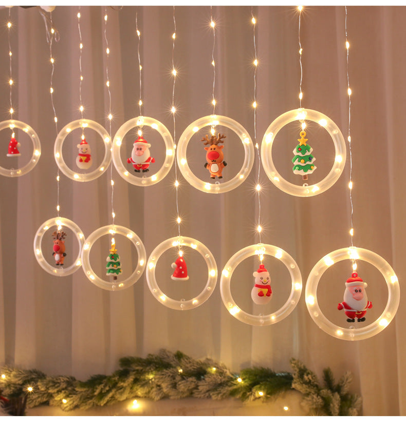 LED Christmas Curtain Lights, Indoor Scene Decoration & Lights