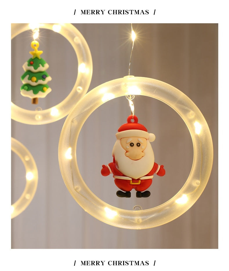 LED Christmas Curtain Lights, Indoor Scene Decoration & Lights