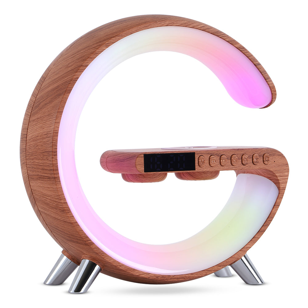 New Intelligent G Shaped LED Lamp Bluetooth Speake Wireless Charger Atmosphere Lamp App Control