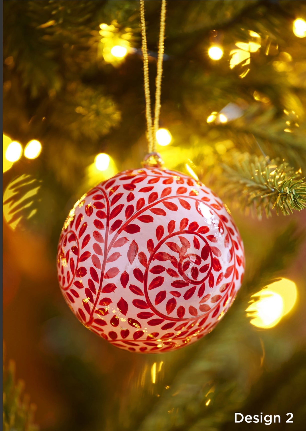 Large Hand Painted Bauble Christmas