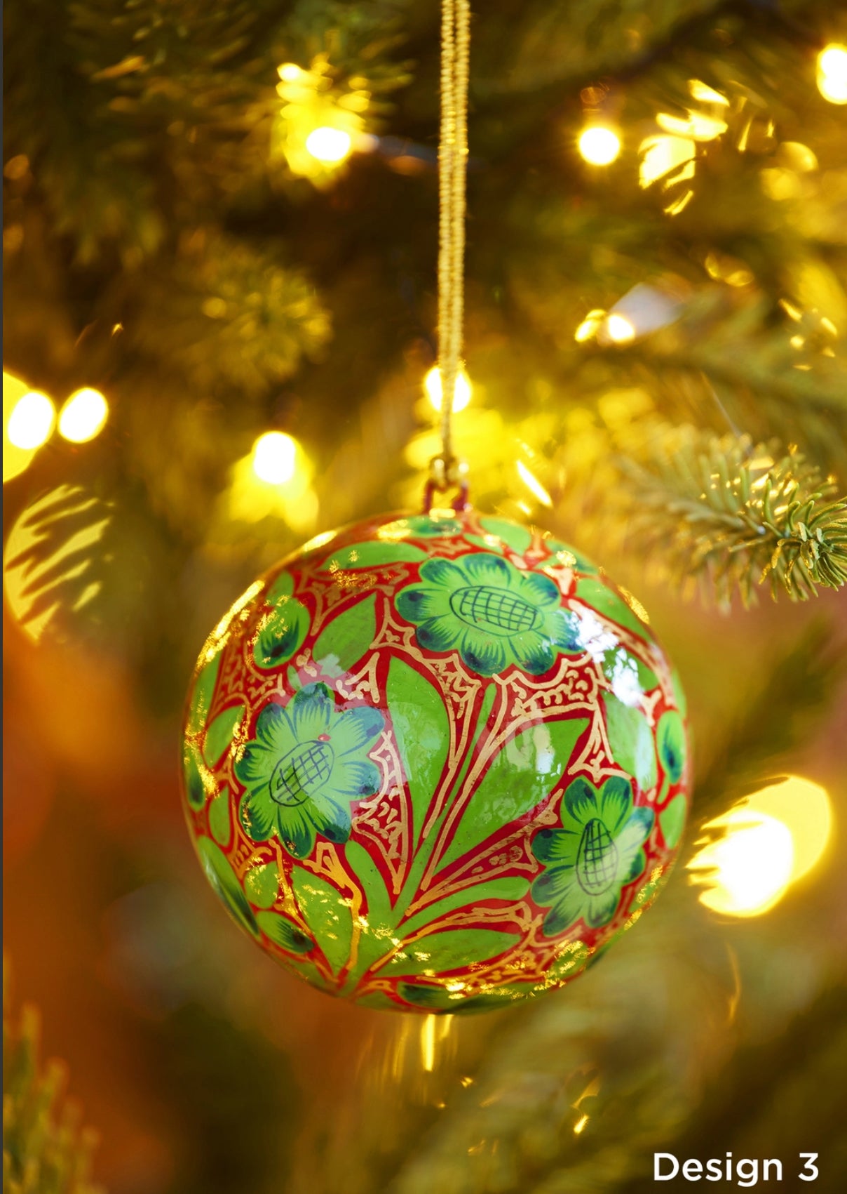 Large Hand Painted Bauble Christmas