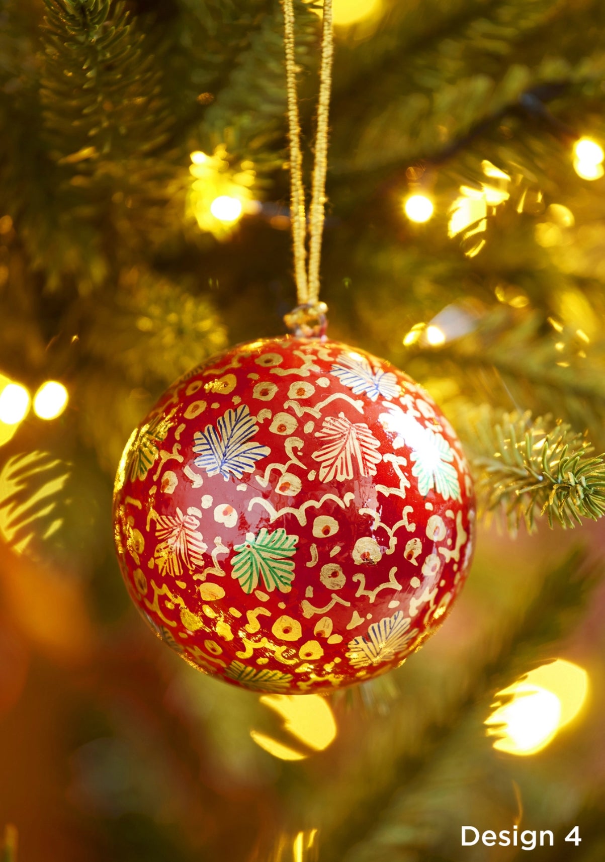 Large Hand Painted Bauble Christmas