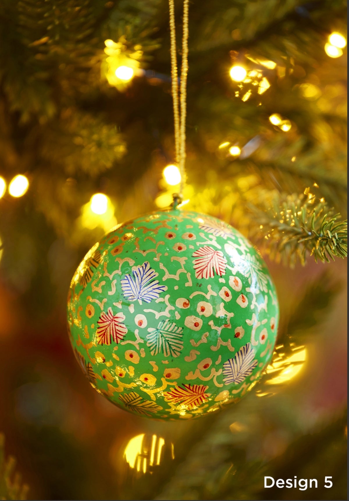 Large Hand Painted Bauble Christmas