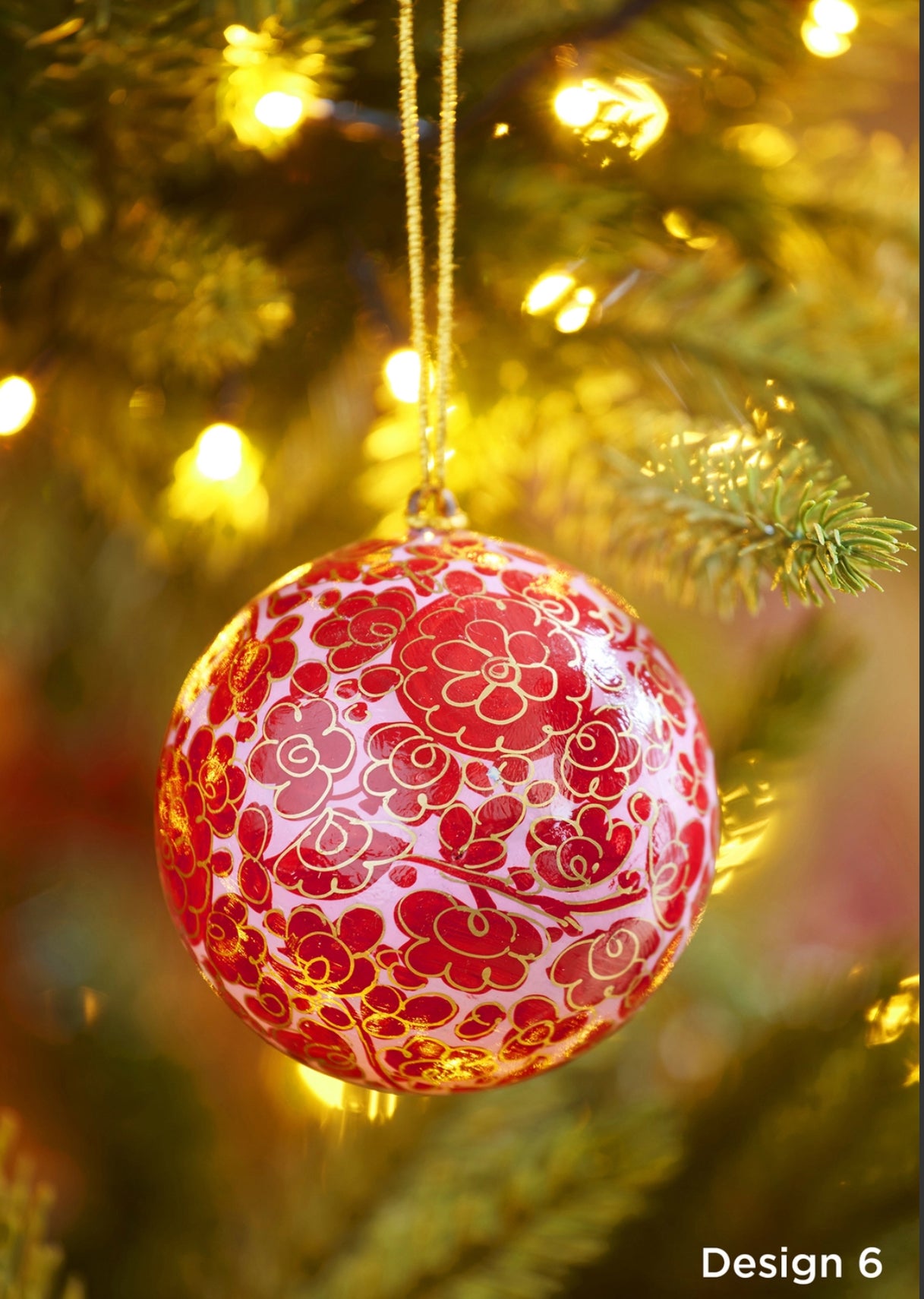 Large Hand Painted Bauble Christmas