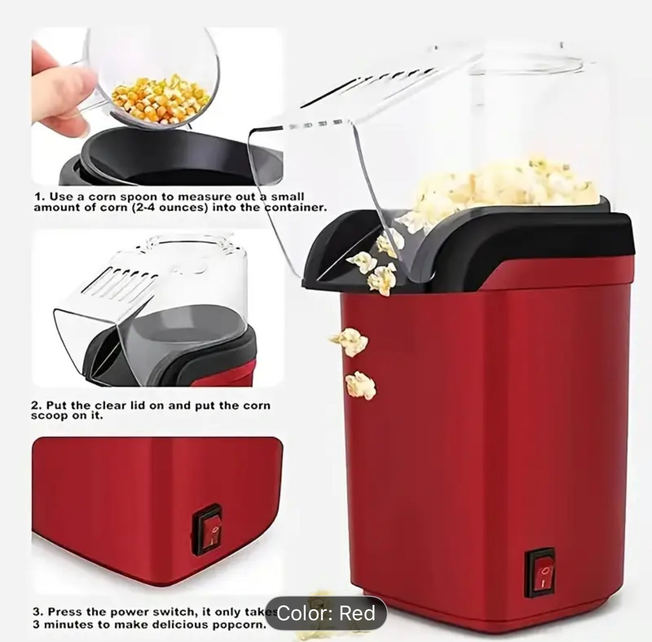 Popcorn Maker Domestic King 1200W