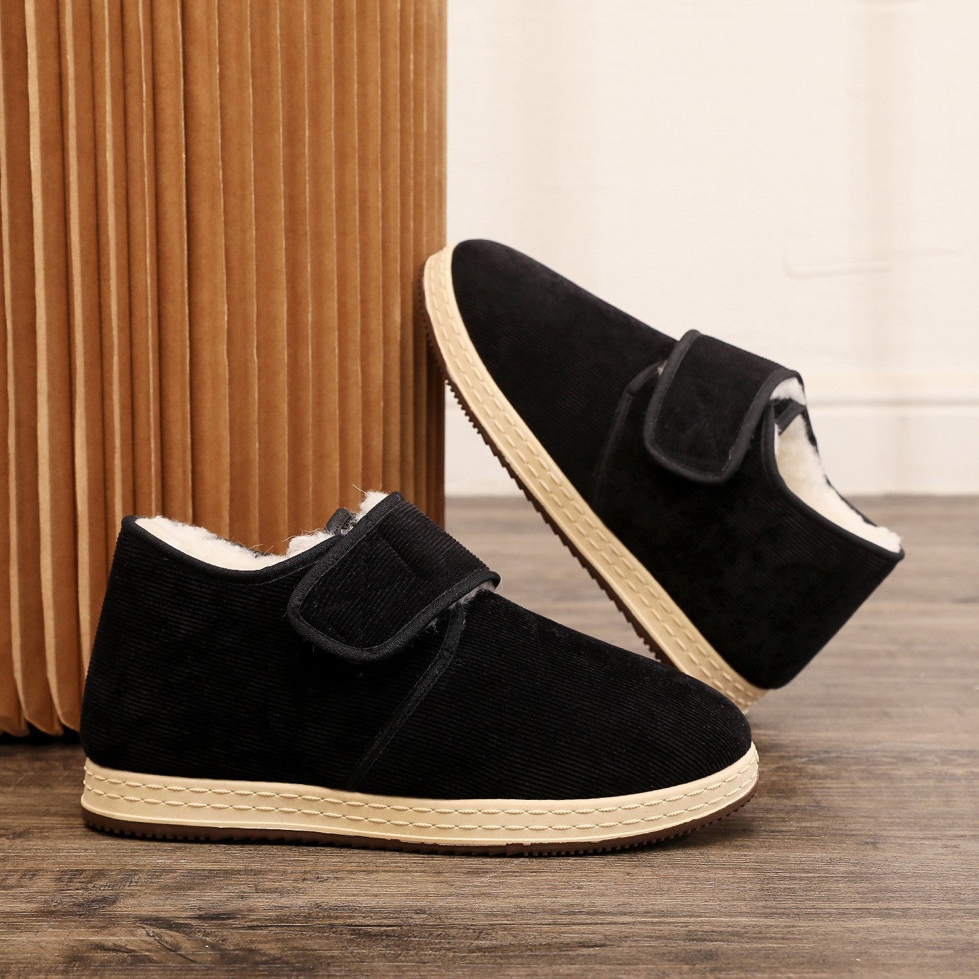 Premium Soft Soled Velvet Thick Cotton Shoes