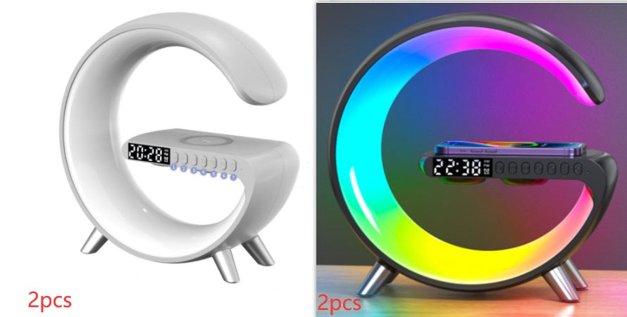 New Intelligent G Shaped LED Lamp Bluetooth Speake Wireless Charger Atmosphere Lamp App Control
