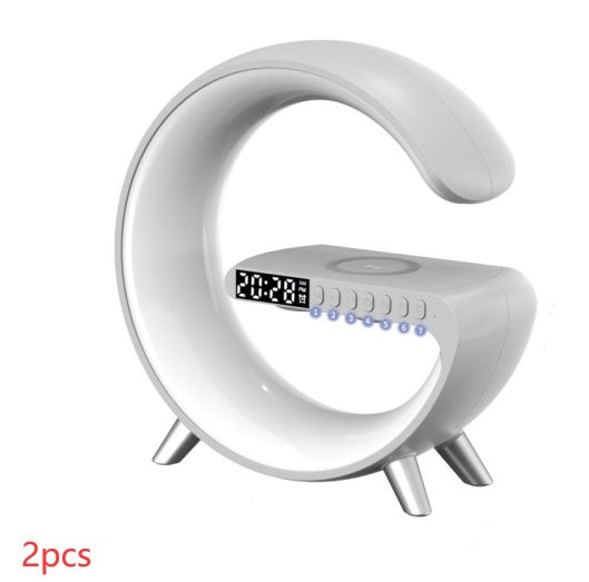New Intelligent G Shaped LED Lamp Bluetooth Speake Wireless Charger Atmosphere Lamp App Control