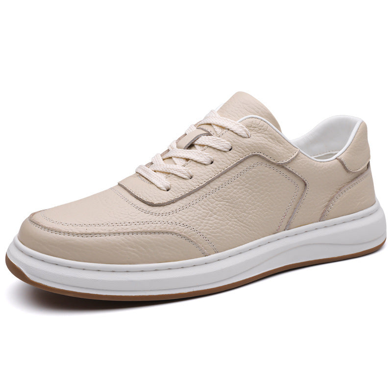 Casual Soft Leather Soft Bottom Men's Sneakers