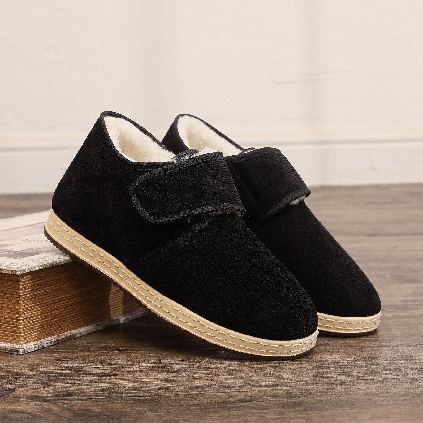 Premium Soft Soled Velvet Thick Cotton Shoes