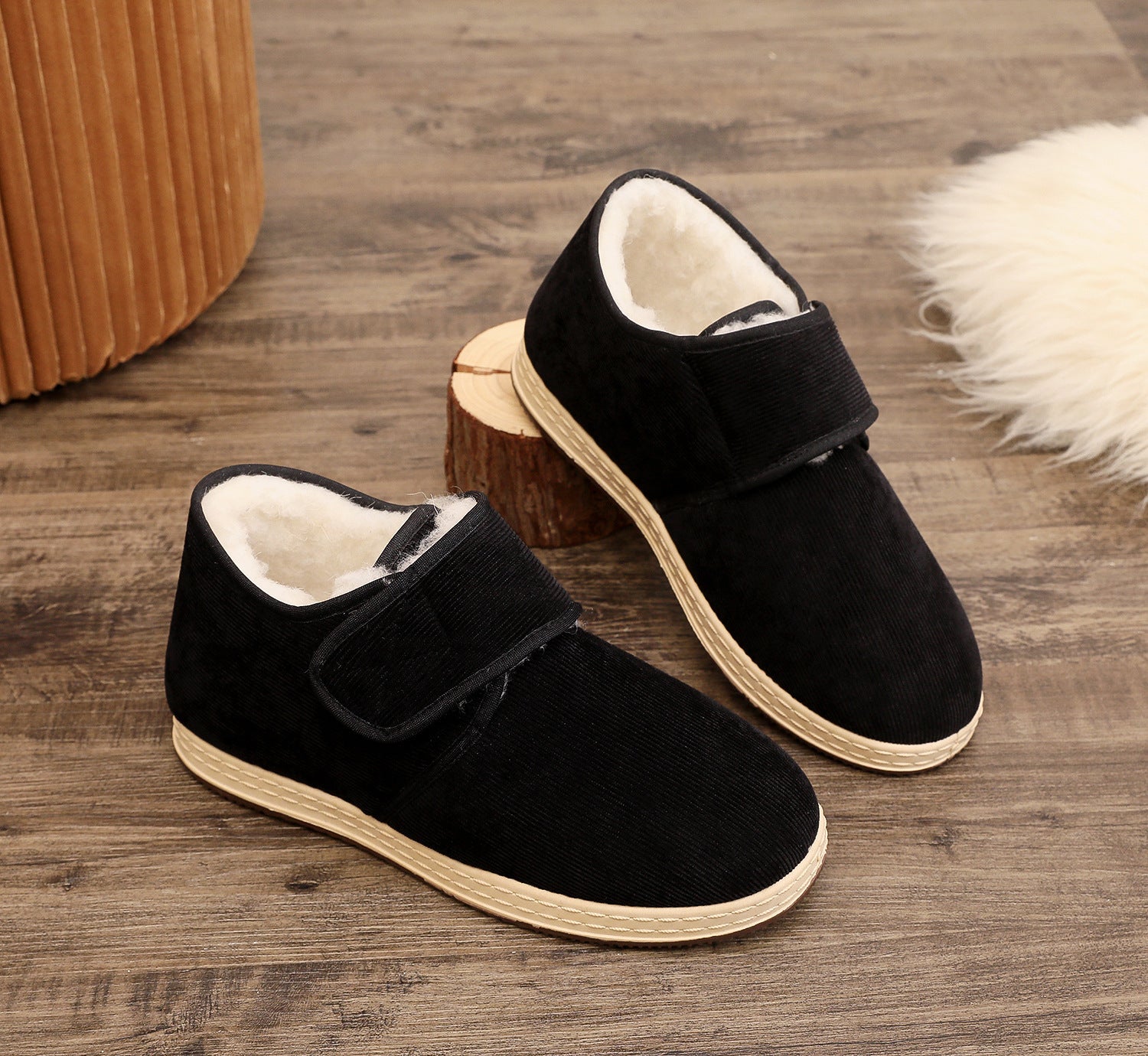 Premium Soft Soled Velvet Thick Cotton Shoes